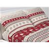 BIANCHERIAWEB SONNI CALDI E PROFONDI CON BIANCHERIAWEB Coppia Federe Cuscino Letto 50x80 cm In 100% Cotone Fantasia Tirolese Chalet Montagna Disegno Corvara Con Bottoni Laterali