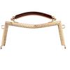 CYMMIYT Clic Clac per Borse Chiusura in Metallo Liscio concavo da 20,5 cm Cucito Telaio Frizione Fatto a Mano Fai-da-Te for Borse con Manici in Silicone Accessori for Borse(20.5CM LightGold)