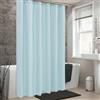 AEKDCL - Tenda per doccia e vasca da bagno, in tessuto, resistente alla muffa, impermeabile, lavabile, di alta qualità, 105 x 160 cm, colore cielo blu, con ganci per tenda da doccia