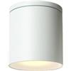 VR VETRINEINRETE Vetrineinrete® Applique da soffitto a cilindro per esterno moderno lampada plafoniera con attacco GU10 per balcone terrazzo patio IP54 (Bianco)