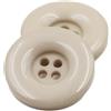 Whakano 10 bottoni decorativi in resina, bottoni rotondi a 4 fori, per fai da te, per lavori a maglia, cucito, cappotti, vestiti, giacca, scrapbooking, regalo, decorazione, beige, 23 mm