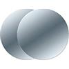 Lupia - Specchio Circolare Tondo, Vetro, Specchiera Filo Lucido da Parete, varie dimensioni, Adatto per Camera Letto, Soggiorno, Bagno, Ingresso, Specchio Adesivo diametro 24 cm set 2 pz
