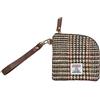 TAILORMAP Harris Tweed - Portamonete in lana con cerniera, per donne e uomini, fatto a mano, N. 2177, Motivo artistico a quadri