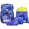 Step by Step Giant - Set di 5 zaini per la scuola ergonomici con riflettori, regolabile in altezza con cintura in vita e petto, per bambini dai 1 ° grado, 23 litri, Butterfly Maja - Blu e Rosa