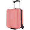 R.Leone Valigia 40x30x20 cm Trolley Bagaglio a mano 2 Ruote in ABS adatto Wizz Air, Vueling, Volotea 288 (Rosa Anguria, Valigia 40x30x20 cm, 2 Ruote)