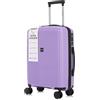 R.Leone Valigia da 1 Fino a Set 3 Bagaglio a mano 55x40x20 Ryanair, Medio, Grande Ultra Strong Antiurto Trolley leggero 8 ruote Polipropilene 9188(Lilla, M Valigia Media)