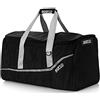 Sparco S016439NRSI Borsa da Viaggio, Nero/Argento
