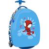safta SPIDEY RESCUE - Trolley da cabina 16 pollici, valigia con ruote, lucchetto di sicurezza, valigia leggera, 28 x 23 x 43 cm, Rosso/blu, M, Casual