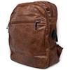 Emila Zaino marrone vintage grande da uomo lavoro viaggio università business zainetto con zip moto ufficio elegante borsa a spalla donna squadrato leggero scuola di moda autunno inverno 2026 Marrone