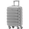 Flight Knight ABS Trolley Bagaglio A Mano 55x35x20cm Compatibile Con Alitalia, easyJet, RyanAir, KLM E Tanti Altri! Valigia Leggera Bagaglio A Mano 4 Rotelle.