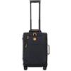 Bric's Trolley Cabina Espandibile Collezione X-Bag, Valigia Bagaglio a Mano con 4 doppie Ruote, Resistente e Ultra Leggera, Dimensioni 36x55x23 cm, Ocean Blue