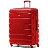 Flight Knight ABS 3 Taglia Valigia Leggera Compatibile Con Alitalia, easyJet, RyanAir, Air Italy E Tanti Altri! Trolley Bagaglio A Mano 55x35x20 cm Grande Bagaglio Da Stiva 4 Rotelle.