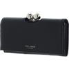 Ted Baker London Donna Roosali Portafoglio grande in pelle con dettaglio rosa e pompon