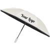 TOPTIE Ombrello rovesciato automatico personalizzato, Ombrello da viaggio antivento stampato con logo con striscia riflettente Ombrello personalizzabile con scritta
