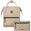 Cabaïa - Zaino Adventurer Lobito - Mini 10L - Idrorepellente - scomparto per PC fino a 10,5″ - 2 tasche intercambiabili - Vegan certificato - Zaino da viaggio, lavoro e scuola - Beige