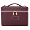 Starnearby Beauty Case Donna in Pelle PU, Borsa Cosmetica da Viaggio, Trousse Trucchi Donna con Divisore Rimovibile, Borsa da Toilette, Pochette Cosmetica da Viaggio (Bordeaux)