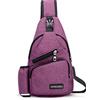 FANDARE Uomo Monospalla Donna Zaino Monospalla Borsa a Tracolla Borsa Sportiva Sling Bag, Crossbody Bag per Viaggio, sport, campeggio,Ciclismo,Alpinismo Impermeabile Poliestere Viola