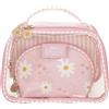 Camomilla Milano Set 3pz Beauty Bags Donna, PVC, Collezione Daisy Love, Misura S, Colore Rosa
