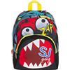Seven Zaino Small - Facce Da SJ - Zainetto Bambino Scuola Materna & Tempo Libero - Rosso
