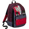 Seven Zaino Scuola Dice BOY, Grigio - Rosso, Estensibile, 32 LT, Per bambini e ragazzi, Scuola elementare e media, Tempo libero