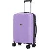 R.Leone Valigia da 1 Fino a Set 3 Bagaglio a mano 55x40x20 Ryanair, Medio, Grande Ultra Strong Antiurto Trolley leggero 8 ruote Polipropilene 9188 (Lilla, S Bagaglio a mano)