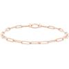 Tamaris Anklet - Elegante cavigliera in acciaio inox lucido - IP oro rosa - catena regolabile fino a 25 cm - impermeabile e delicato sulla pelle
