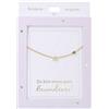 Depesche 13895.2 Collana con lettera A e cuore, placcata oro, regolabile in lunghezza (42 cm + 5 cm), regalo o piccola attenzione