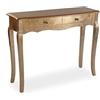 VERSA Tavolo Entrata Dorato Cagliar, Stile Fusion-Chic, 80x100x35 cm, Legno Laccato, Oro