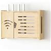 JHUVNHGT Armadio in Legno Massiccio per Router Wifi,Cable Management,Raccogli Cavi, Wifi Decorazione a Parete,per Nascondere i Vari Cavi Che Collegano Tv, Decoder, Router etc