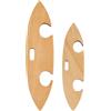 BENECREAT 2 pz Navette per Telaio in Legno per Maglieria, Telaio A Nastro in Legno di Faggio, Strumenti Artigianali per Tessere Accessori Fai da Te, Ovale Appuntito