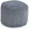 Loft 25 Sacchetto di Fagioli Sgabello Piede Bolla Rotonda | Poggiagambe velluto a coste per Interni da Soggiorno | Pouf dal Design Ergonomico per Adulti | Comodo e Durevole (Carbone)