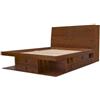 Memomad - Set Bali caramello, letto funzionale da 140 x 190 cm + testiera funzionale da 150 cm + rete a doghe