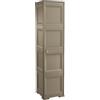 Tontarelli S.p.A. COLONNINA 4 MOD, 4 VANI AP,Ante Lisce Mobile Contenitore, wengé, 40x47x164 cm