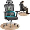 MELOKEA Sedia Ufficio Ergonomica, Braccioli 4D, Sedile Regolabile, Schienale Reclinabile, Poggiatesta 3D, Supporto Lombare, Ruote in Gomma, Sedia Gaming e Ufficio 200 kg