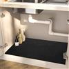 Z·Bling Tappetino SottoLavello Cucina 50x80cm, ZBling: Super Assorbente e Asciugatura Rapida, Tappetino di Protezione SottoLavello con Retro in Gomma Antiscivolo, Antimacchia (Nero)