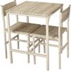 yelloo - Tavolo Bar con Sgabelli Salvaspazio, Angolo Bar per Casa, Tavolino Bar uso Interno, Ideale per Birreria, Pizzeria, Perfetto per Arredare Casa con Stile (Portofino - Tavolo + 2 Sedie)