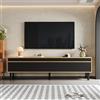 Easexcy Mobile TV, supporto TV, pannello TV, mobiletto a 3 porte, 170 x 38 x 47,7 cm
