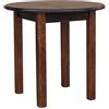 k koma Tavolo rotondo in pino massiccio, da cucina, da ristorante, in legno di noce, 80 cm