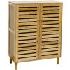unho 5 Livelli Mobile Scarpiera Legno ingresso: Scarpiera Chiusa in Legno Porta Scarpe da ingresso Portascarpe con 2 Ante, Ventilazione Chiusura Magnetica, 75x35x103 cm