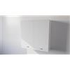 lo spazio in costruzione CALANDRELLI - Pensile Cucina in Legno Nobilitato Bianco, Mobile Alto con 2 Ante, Pensile Componibile Moderno Made in Italy (Altezza 90XLarghezza 90XProfondità 33 centimetri)