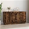 IBUQDDV Armadietto Organizzatore Buffet mobile Mobile bar Credenze Credenza Rovere Fumo 102x35x55 cm in Legno Multistrato per Soggiorno