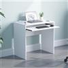 Vida Designs Huby Piccola Scrivania per Computer, per Casa, Ufficio, Portatile, per Studio di Gioco, con Vassoio per Tastiera, Mobili, Bianco, Dimensioni Del Prodotto: 75 x 80 x 48 cm Circa