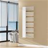 [neu.haus] Scalda Asciugamani da Parete Scaldasalviette ad Acqua Calda Radiatore per Bagno Termoarredo in Acciaio 120 x 50 cm 470 W Bianco