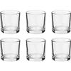 Generic Set 6 Bicchieri da LIQUORE, Bicchierini alcolici, Whisky, Bourbon, Vino, Cicchetti, cicchetto, Shot,Rum, Vodka, in Vetro Trasparente, Lavabili in lavastoviglie, Base Spessa, capacità 40 ml, 4,5x4,5