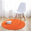 Fouriding Tappeto Rotondo Tappeti Tappetino Colore Puro Bambino Camera da Letto Soggiorno Cucina Cucina Moderno Non Antiscivolo Yoga Decorazioni Arancio