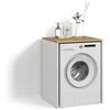 Livinity Mobile lavatrice Paolina, Bianco/Artisan, 68 x 88.2 cm