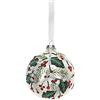 Hervit Pallina Natalizia Sfera per Albero decori Glitter in Vetro soffiato Ø10cm