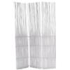 CREEDWOOD Divisore spaziale in legno di salice, 170 x 120 cm, paravento pieghevole, divisorio per ramo, protezione privacy, divisorio, parete pieghevole, colore: bianco
