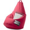 Avalon - Puff Poltrona Sacco Pera Deluxe Grande Sfoderabile, Pouf Sacco di Qualità Sartoriale, Bean Bag per Sedersi Ergonomico, Tessuto Antistrappo Impermeabile, Made in Italy(70x130cm-Fucsia)