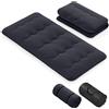 GIANTEX Materasso da pavimento 90 x 200 cm, Futon Giapponese, Tatami, pieghevole e portatile, con borsa per il trasporto e rivestimento rimovibile, per camera degli ospiti, camera da letto